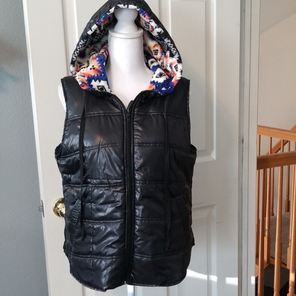 Self Esteem Jackets & Blazers - New-SzXL-Black Hooded Vest, w/Hoodie, and Pockets